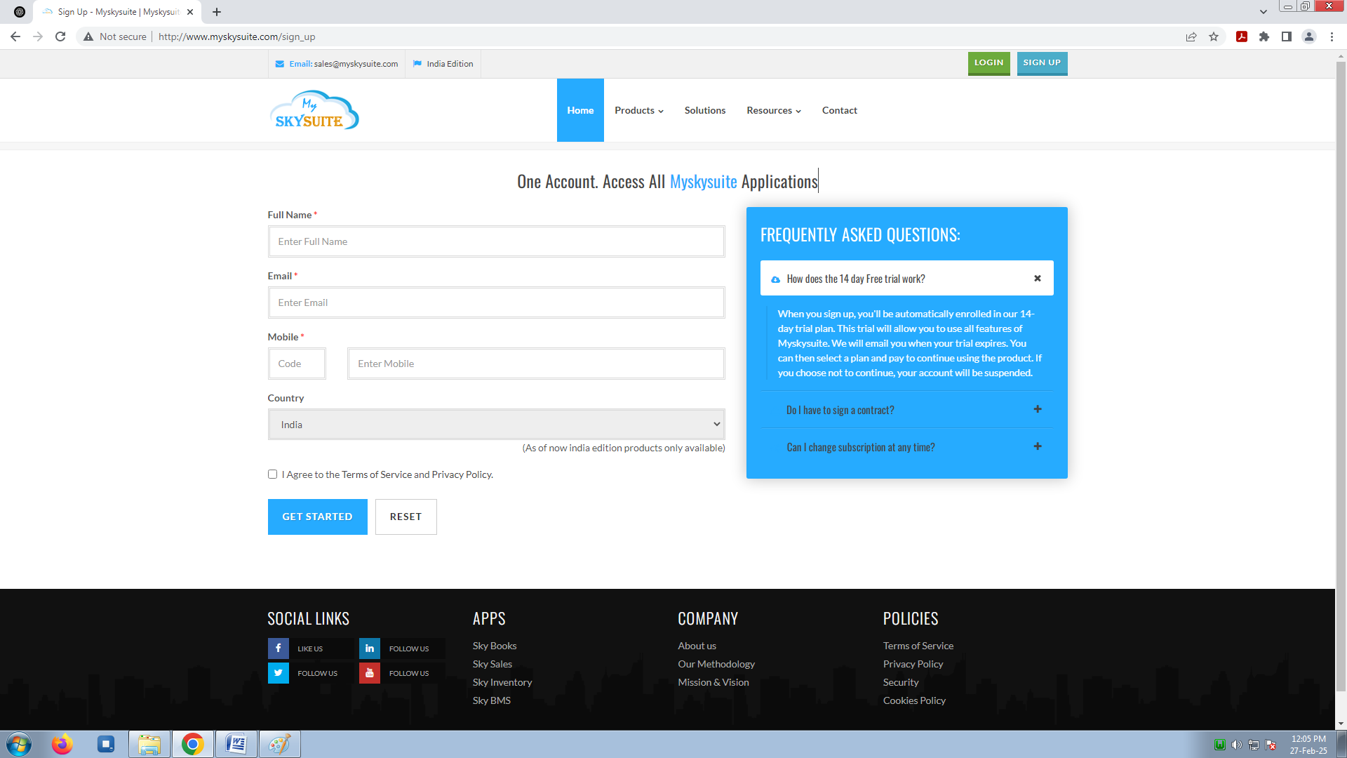 Register Page